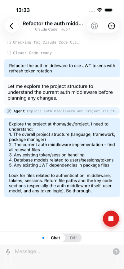 Multiple active sessions